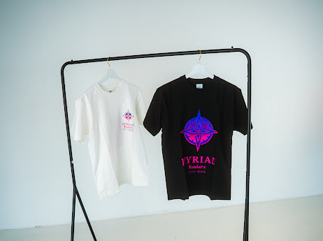 Myriad Wonders: black t-shirt