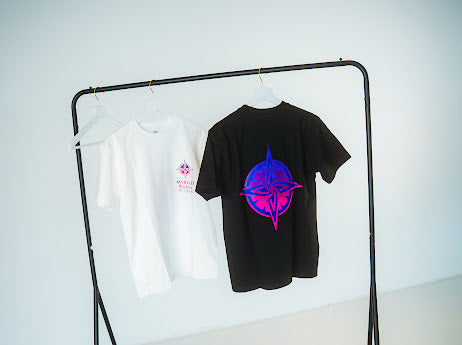 Myriad Wonders: black t-shirt