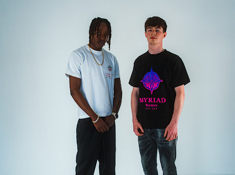Myriad Wonders white t-shirt